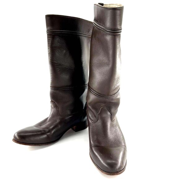 Sepulveda Dressage Boots Wm's Sz Mexico 27, USA 10-11 Brown Leather, Heel 1" - Picture 1 of 11
